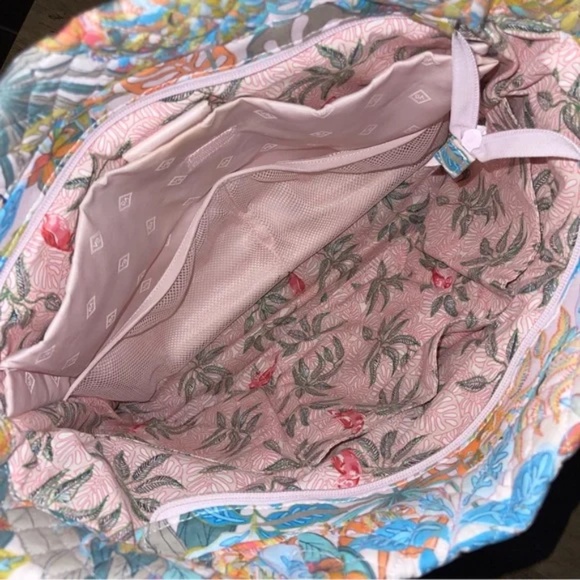 Vera Bradley Rain Forest Canopy Iconic Large Quilted Travel Commuter Tote Bag - Picture 2 of 12